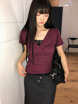 リノックラップショートスリーブTシャツ