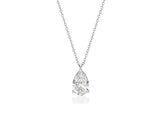 26SS★エッセンス 14K（W）ラボダイヤモンド ペア ペンダント ネックレス 1.0CT