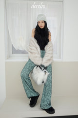 Snow White No Collar Fur Jacket