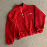 ASCLO カラフルフリースハーフジップアップ T (7color)