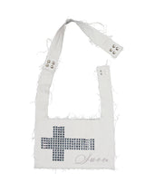 TWO-WAY RAW CROSSBAG / LIGHT GRAY