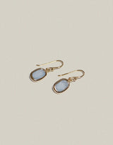 ブルードロップピアス ゴールド