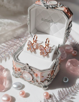 バタフライフェアリーハギーズピアス - Rosegold