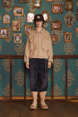 POCKET ARGYLE SHORT JACKET / BEIGE