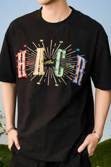 レインボースターエンブロイダードTシャツ