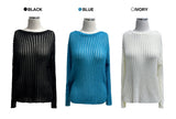 Allure Net See-through Summer Long Sleeve Knit (3 colors)