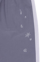 DOODLE CURVED PANTS (PURPLE)
