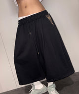 Two Track Side Pocket Military Elastic Bermuda Shorts 2color