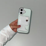 [MADE] [+MagSafe] ベーシック ミントフォン ケース(glass silver bumper)