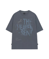 Heaven Sent Star Horse Graphic Overfit T-shirt - MAGNET GRAY