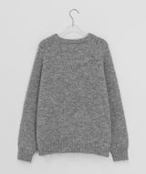 Genif Raglan Round Button Knit