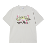 25SS STAR RABBIT SHORT SLEEVE T-SHIRT LIGHT GRAY
