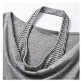Rielle Cowl Graphic Layered T-shirt