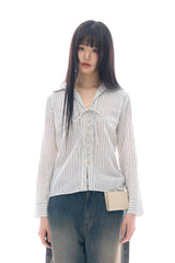 Leclair tie marine shirt