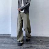 Articulated Washed Wide Trousers
