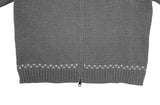 Pico Snow Nordic Collar Two-Way Knit Zip-Up