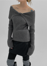 [MADE] ステラオフショルダーゴルジニット Wool 50%