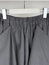 BUTTON TWO-WAY BERMUDA SLACKS (3C)