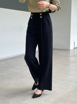 Loire Two-Button Wide Slacks