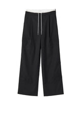 ROSE DOUBLE WAIST PANTS / BLACK