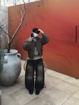Hughes Sand Wide Denim Pants 2C