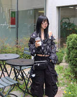 Summer Flower See-Through Windbreaker Windbreaker