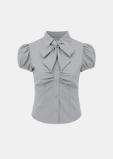 Aveline Bow Puff Blouse