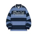 Youth-Club-Sporty-Stripe-Rugby-T-shirt - 2COLOR