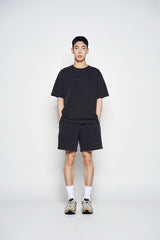 25SS シンプルロゴピグメントショートパンツ チャコール