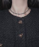 iolite gemstone choker