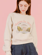 Women's Vintage キャッスルガーデン クロップド スウェットシャツ オートミール (FCF1TS205W)