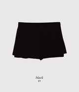 レイヤードピーチミニスカートパンツ (2color)