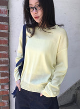 Muden Basic Color Round Neck Knit