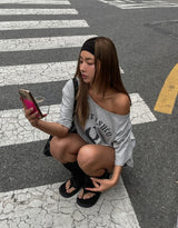エイトオフショルダーオーバーショートスリーブ