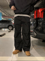 End nylon parachute pants