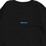 エスニックフラワーロゴクロップ半袖 MTM Tシャツ(UNISEX)_SYS5TS02BK