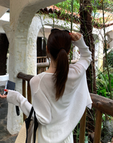 Loop Summer Ribbed Knit Cardigan / 4 colors