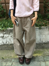 ガンマ ステッチ ポイント バルーン ワイド パンツ