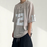 エンブ ナンバー メッシュ ショートスリーブ Tシャツ(4 colors)