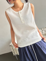 Bertney Ribbed Basic Thick Tank Top 6color
