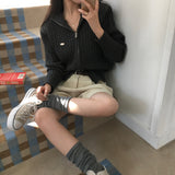 [BELLIDE MADE] ペンダント付きケーブルニットジップアップ
