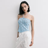 knit top (sky blue)