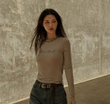 (W) Lettering span long sleeve