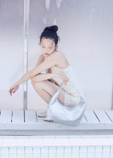 Patch Hobo bag (silver)