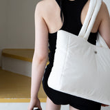 large soft padded bag - white