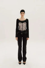 Silhouette tee - black