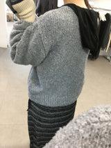 [MD Pick] ハイヤーVネックニット (3color)