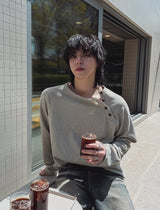 Bor Pigment Snap Long Sleeve