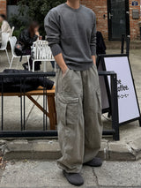 Mata stone washing cargo pants
