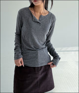 Attid layerd henry long sleeve